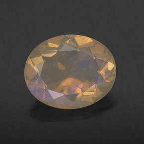1.88 ct Multicolor Opal Gemstone, Opal Gem in Oval Facet Shape for Sale.