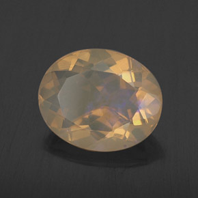 1.88 ct Multicolor Opal Stone, Natural Opal in Oval Facet Shape for Sale