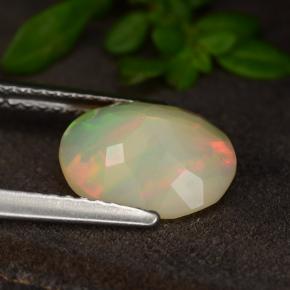 Opal Gemstone in 10 x 8 mm (calibrated) Size for Sale, Opal Stone in Multicolor Color