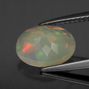 Opal Gemstone in 10 x 8 mm (calibrated) Size for Sale, Opal Stone in Multicolor Color