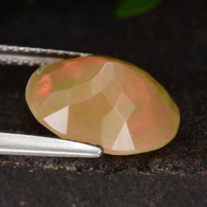 Opal Gemstone in 11.8 x 9.5 mm Size for Sale, Opal Stone in Yellow Color