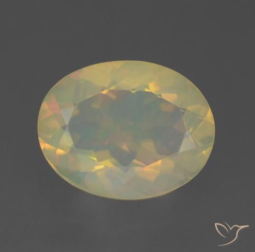 1.59ct Natural Multicolor Opal, Oval, Transparent
