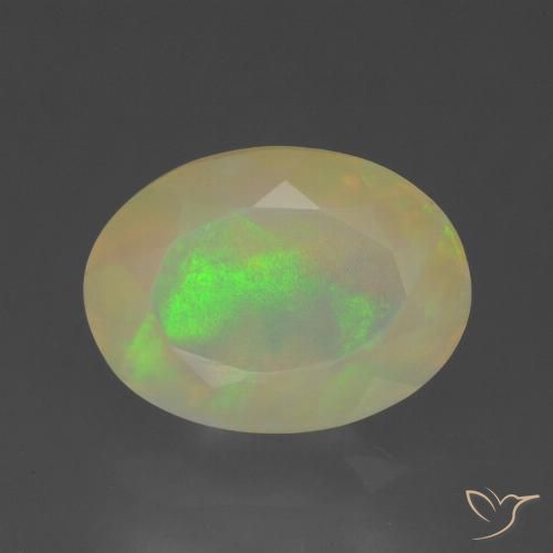 1.6 ct Oval Cut Opal, 10.2 x 7.5 mm From Ethiopia, Photo A