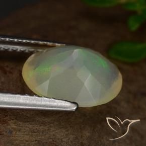 Opal Gemstone in 10 x 8 mm (calibrated) Size for Sale, Opal Stone in Multicolor Color