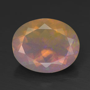 2.12 ct Multicolor Opal Gemstone, Opal Gem in Oval Facet Shape for Sale.