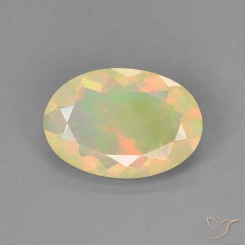 1.41ct Natural Multicolor Opal, Oval, Transparent