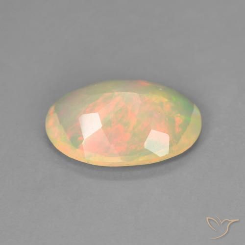 Opal Gemstone in 11.3 x 7.9 mm Size for Sale, Opal Stone in Multicolor Color