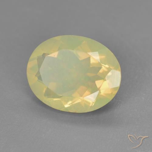 1.43 ct Multicolor Opal Stone, Natural Opal in Oval Facet Shape for Sale