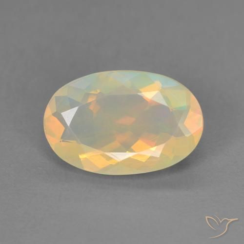 1.42ct Natural Multicolor Opal, Oval, Transparent