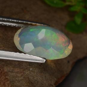 Opal Gemstone in 10.6 x 7.8 mm Size for Sale, Opal Stone in Yellow Color