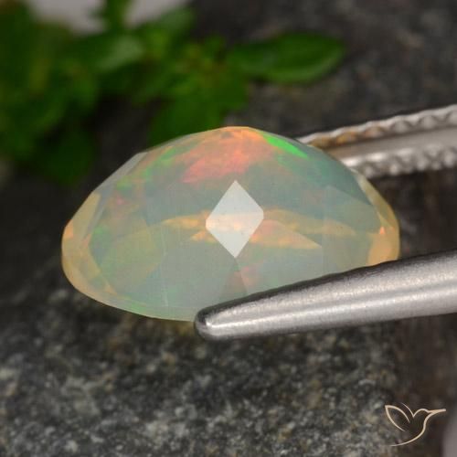 Opal Gemstone in 10 x 8 mm (calibrated) Size for Sale, Opal Stone in Multicolor Color