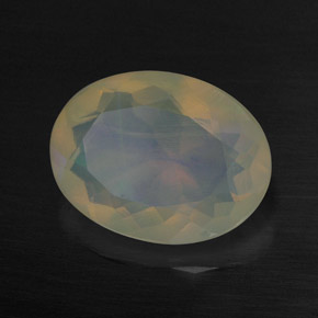 2.28 ct Multicolor Opal Stone, Natural Opal in Oval Facet Shape for Sale