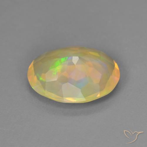 Opal Gemstone in 11.1 x 8.4 mm Size for Sale, Opal Stone in Multicolor Color