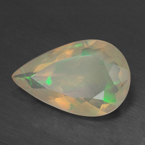 1.99 ct Multicolor Opal Stone, Natural Opal in Pear Facet Shape for Sale