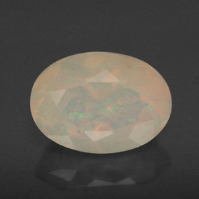 1.86 ct Multicolor Opal Gemstone, Opal Gem in Oval Facet Shape for Sale.