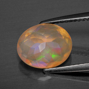 Opal Gemstone in 10 x 8 mm (calibrated) Size for Sale, Opal Stone in Multicolor Color