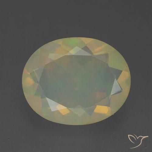 1.71ct Natural Multicolor Opal, Oval, Transparent