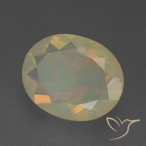 1.71 ct Multicolor Opal Stone, Natural Opal in Oval Facet Shape for Sale