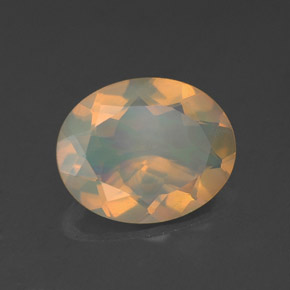 1.39 ct Multicolor Opal Stone, Natural Opal in Oval Facet Shape for Sale