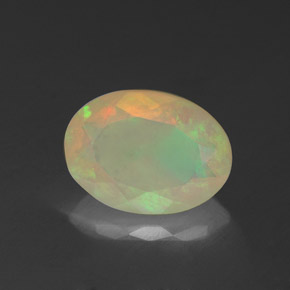 Multicolor Opal Gem - 1.3ct Oval Facet (ID: 316548)