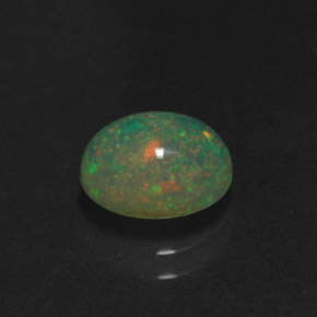 1.09 ct Multicolor Opal Stone, Natural Opal in Oval Cabochon Shape for Sale