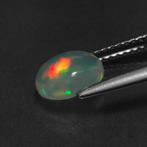 Opal Gemstone in 8 x 6 mm (calibrated) Size for Sale, Opal Stone in Multicolor Color