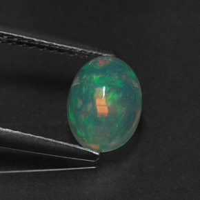 1.07 ct Multicolor Opal Gemstone, Opal Gem in Oval Cabochon Shape for Sale.