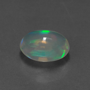 1.28 ct Multicolor Opal Stone, Natural Opal in Oval Cabochon Shape for Sale