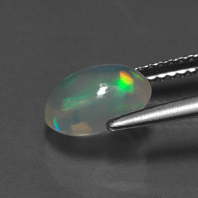 Opal Gemstone in 9 x 7 mm (calibrated) Size for Sale, Opal Stone in Multicolor Color