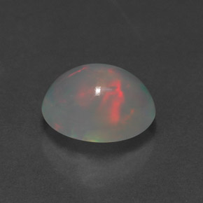1.24 ct Multicolor Opal Stone, Natural Opal in Oval Cabochon Shape for Sale