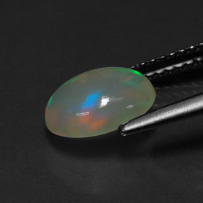Opal Gemstone in 9 x 7 mm (calibrated) Size for Sale, Opal Stone in Multicolor Color