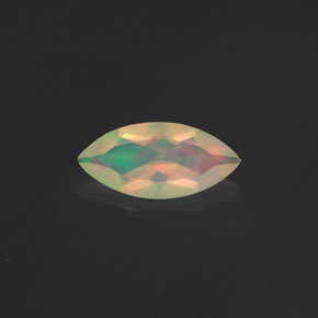 0.56 ct Multicolor Opal Gemstone, Opal Gem in Marquise Facet Shape for Sale.