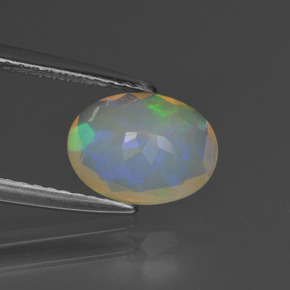 Opal Gemstone in 9 x 7 mm (calibrated) Size for Sale, Opal Stone in Multicolor Color