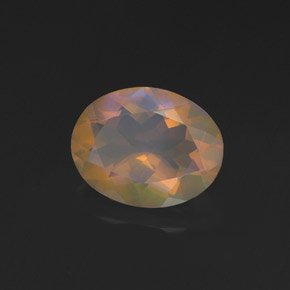 1.14 ct Multicolor Opal Stone, Natural Opal in Oval Facet Shape for Sale