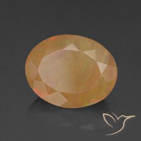 1.97 ct Multicolor Opal Stone, Natural Opal in Oval Facet Shape for Sale