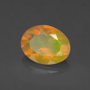 1.21 ct Multicolor Opal Stone, Natural Opal in Oval Facet Shape for Sale
