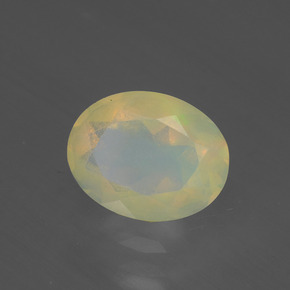 1.18 ct Multicolor Opal Stone, Natural Opal in Oval Facet Shape for Sale