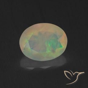 1.16ct Natural Multicolor Opal, Oval, Transparent