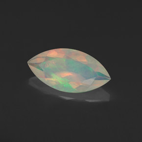 0.97 ct Multicolor Opal Stone, Natural Opal in Marquise Facet Shape for Sale