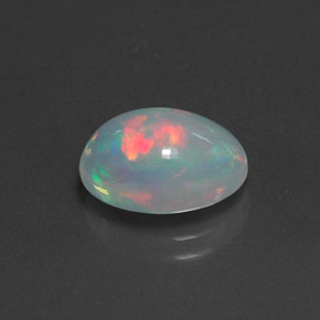 2.46 ct Multicolor Opal Stone, Natural Opal in Oval Cabochon Shape for Sale