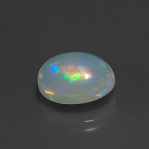2.90 ct Multicolor Opal Stone, Natural Opal in Oval Cabochon Shape for Sale