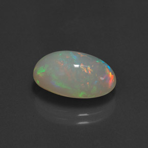 4.21 ct Multicolor Opal Stone, Natural Opal in Oval Cabochon Shape for Sale