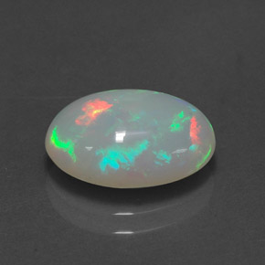 2.57 ct Multicolor Opal Stone, Natural Opal in Oval Cabochon Shape for Sale