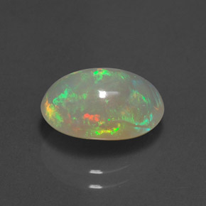 2.09 ct Multicolor Opal Stone, Natural Opal in Oval Cabochon Shape for Sale