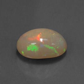 2.63 ct Multicolor Opal Stone, Natural Opal in Oval Cabochon Shape for Sale