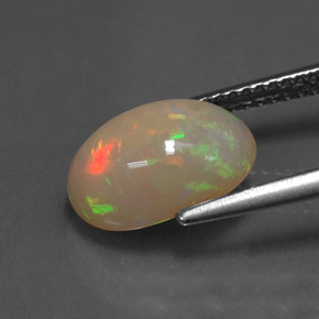 Opal Gemstone in 11.8 x 8.6 mm Size for Sale, Opal Stone in Multicolor Color