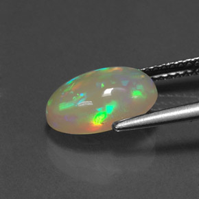 Opal Gemstone in 11.3 x 8.2 mm Size for Sale, Opal Stone in Multicolor Color