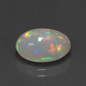 2.60 ct Multicolor Opal Stone, Natural Opal in Oval Cabochon Shape for Sale
