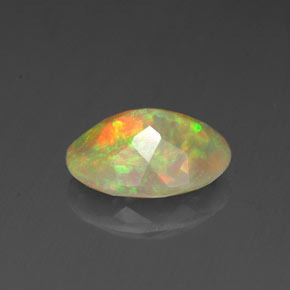 Opal Gemstone in 8.5 x 6.3 mm Size for Sale, Opal Stone in Multicolor Color