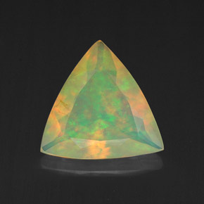 1.5 carat Trillion 10.2x9.9 mm Multicolor Opal Gemstone